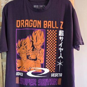 Dragon Ball Z Super Saiyan Goku Vegeta BoxLunch T Shirt Mens Large Anime
